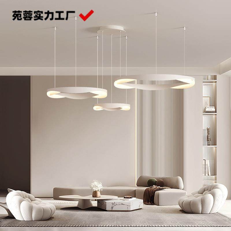 意式极简客厅吊灯圆环花苞大厅主灯高端大气餐厅全光谱护眼灯具,3C数码配件,USB灯,淘宝优惠券,粉丝福利购,淘宝优惠卷