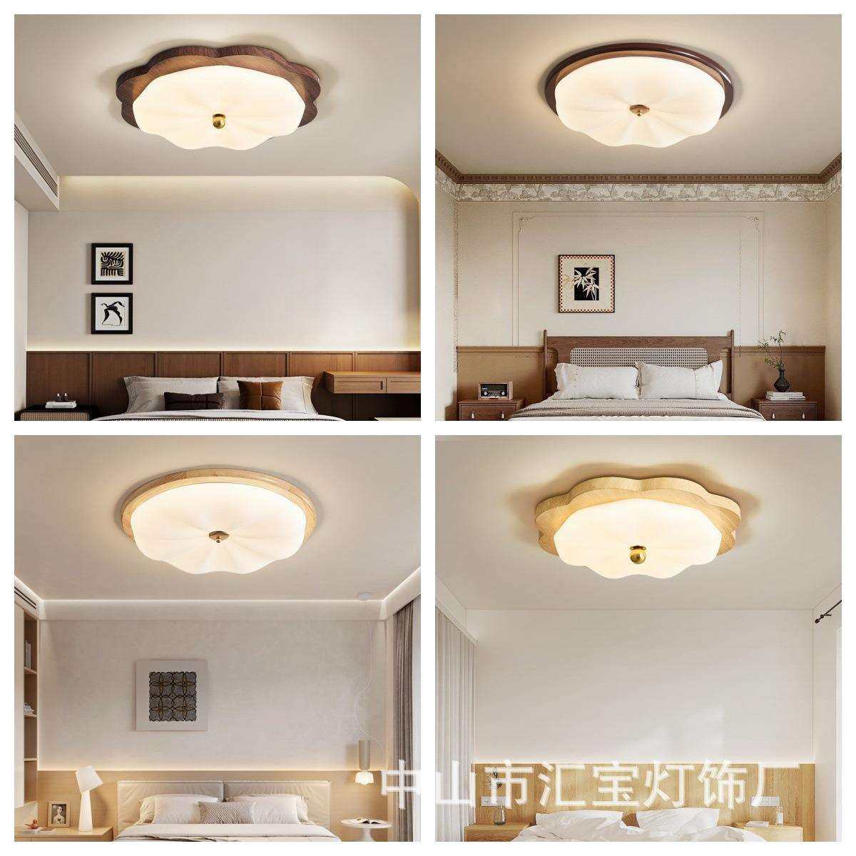 胡桃木色卧室灯中古风复古全光谱护眼创意简约书房主卧房间吸顶灯,五金/工具,其他电线电缆,淘宝优惠券,粉丝福利购,淘宝优惠卷