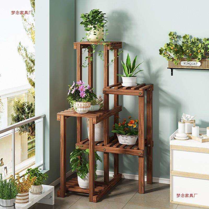 实木转角花架子客厅落地式阳台置物架多肉绿箩植物摆放架花盆托架,五金/工具,其他电线电缆,淘宝优惠券,粉丝福利购,淘宝优惠卷