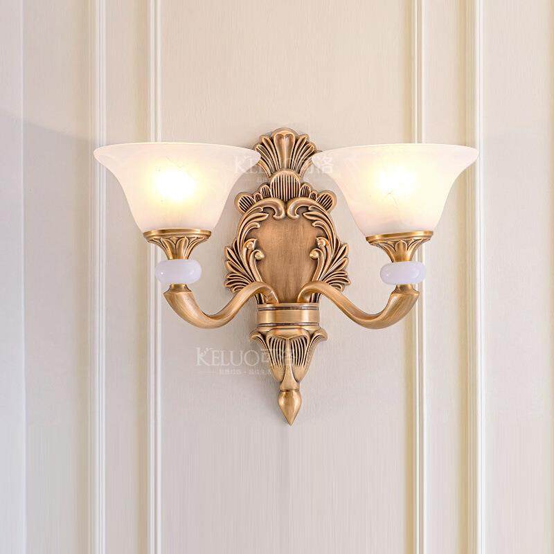 新品美式全铜壁灯欧式过道玄关客厅灯简约走廊电视墙卧室床头灯具,3C数码配件,USB灯,淘宝优惠券,粉丝福利购,淘宝优惠卷