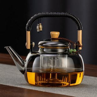 提梁煮茶器大容量电陶炉烧水壶茶具套装 玻璃茶壶泡茶家用2025新款
