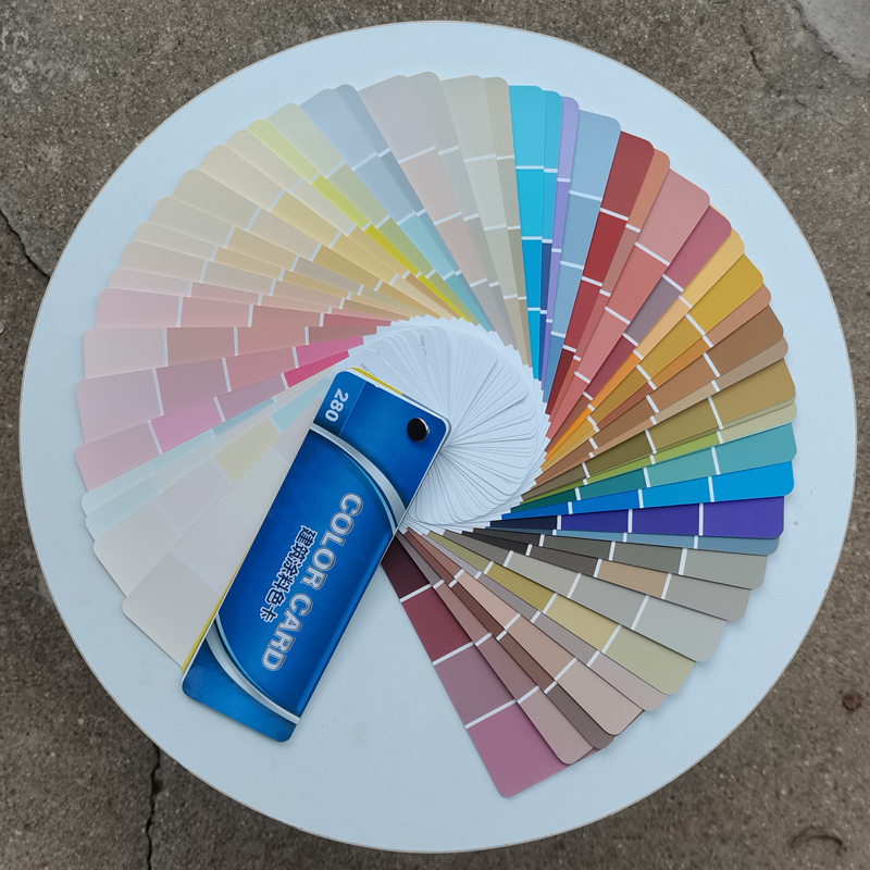 280色蛋壳光艺术漆色卡三色珠光艺术漆环保乳胶漆色卡