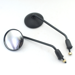 一迪电动哈雷车广角原装 后视镜反光镜子小型迷你小龟倒车后镜6mm