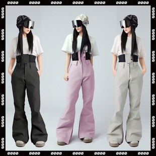 防水防风专业紧身滑雪服 3l滑雪裤 双板单板女款 男修身 冬季