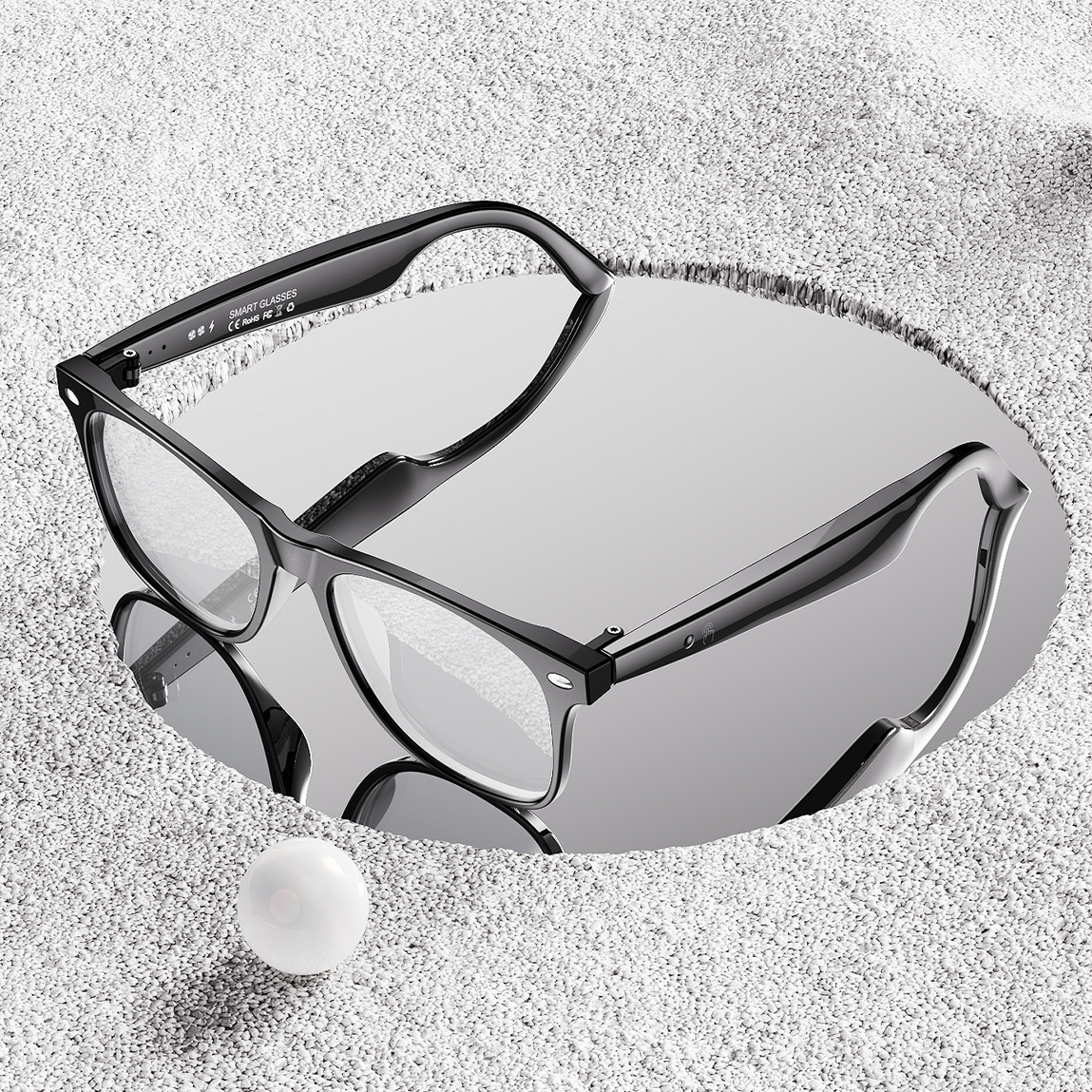 新款AI智能眼镜牙通话AI翻译蓝牙语音助手超强续航音频通话眼镜