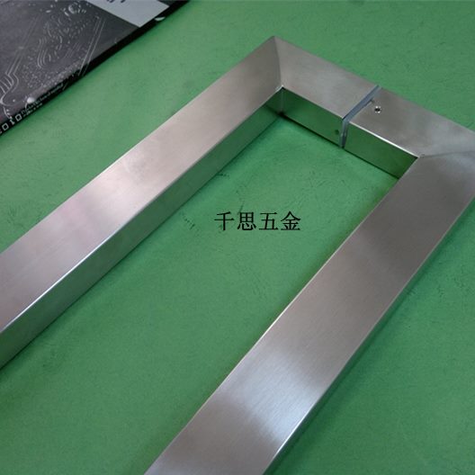 玻璃门拉手4KTV度 玻璃门门把手方管1.21米 30厚大长拉手不锈钢