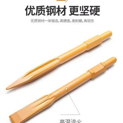 科麦斯电镐凿子钻头尖扁凿方柄穿墙配件电镐头铲子混凝土拆墙开凿