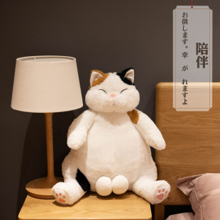 杂货铺可爱呆萌俏皮蛋蛋猫毛绒公仔玩偶睡觉抱枕生日礼物 BIBIG