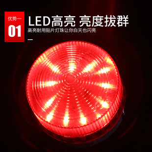 警示灯小型频闪灯led常亮闪光灯12v24v220v 迷你闪烁信号指示灯