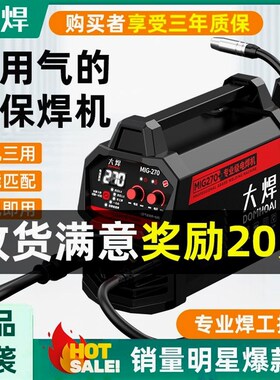 德国进口【新品来袭】大焊无气二保焊机家用220V三用一体氩弧