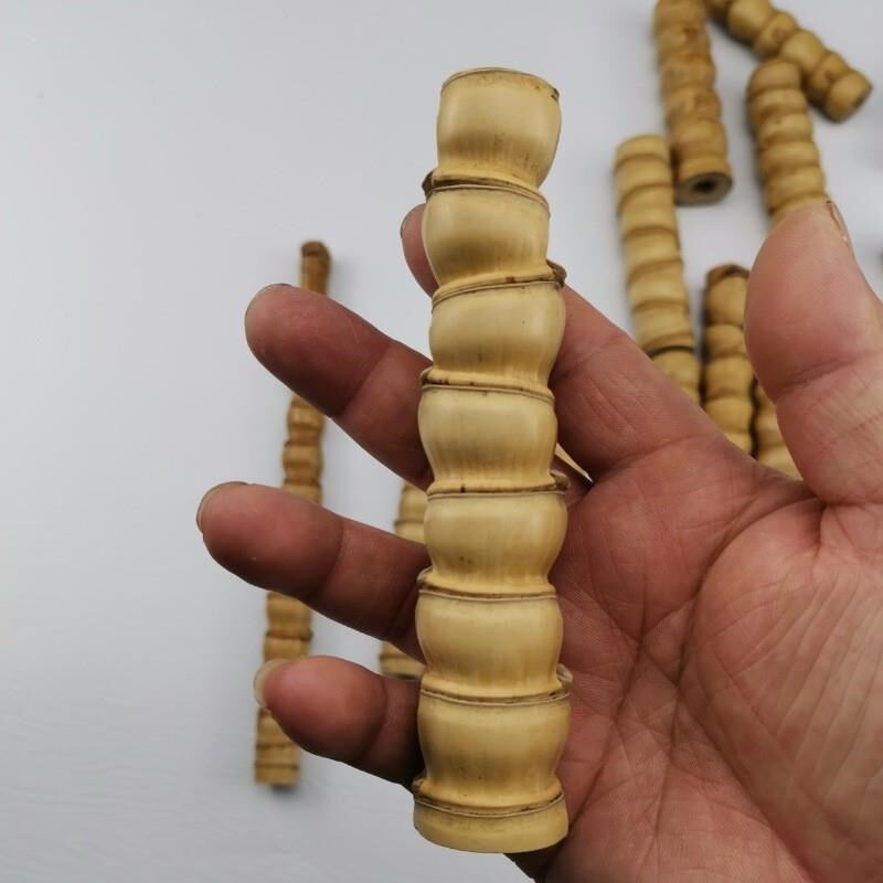 罗汉竹毛料文玩手把件竹手仗把玩件龟甲竹短节竹原料密节竹雕老料