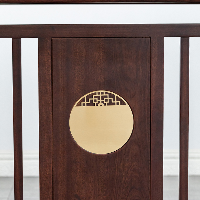 茶桌茶台茶盘茶具乌金石家用实木乌檀木功夫泡茶桌会客桌