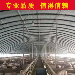养殖大棚骨架钢管隔热保温全温室大棚架子养鸡支架养猪养羊大棚