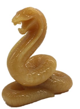 天然米黄玉蛇动物手工桌面摆件家居客厅摆放朋友同事日常送礼