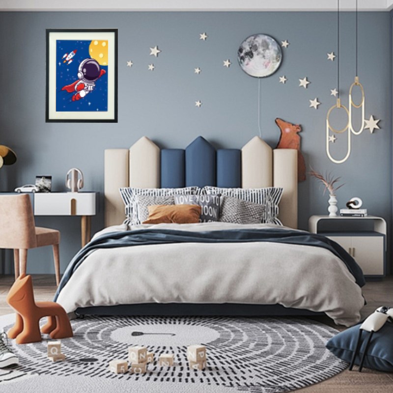 酒店家居儿童房卡通装饰画客厅沙发背景创意可爱动物组合挂画壁画