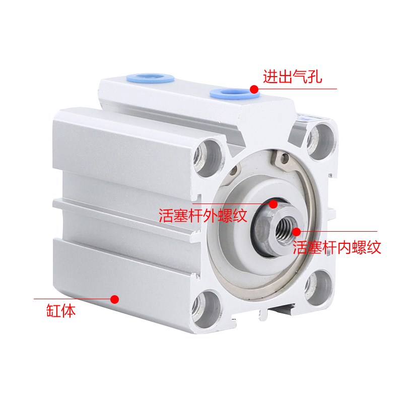 薄型气缸SDAJ/SDA20-5/10/20/25/32/35/40/45/50/60/75/80/85-S-B
