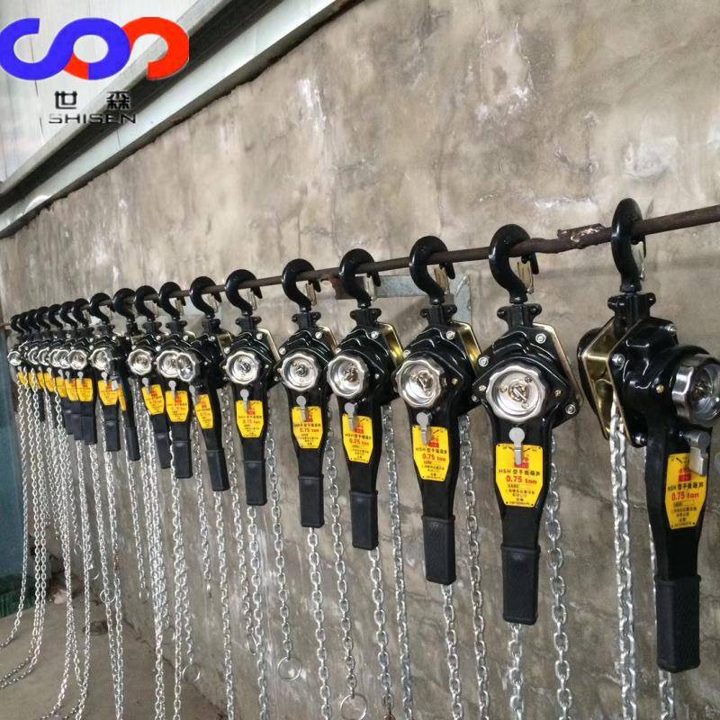 手扳葫芦1吨0.75吨0500KG250KG牌手动链条紧线器电力施工用