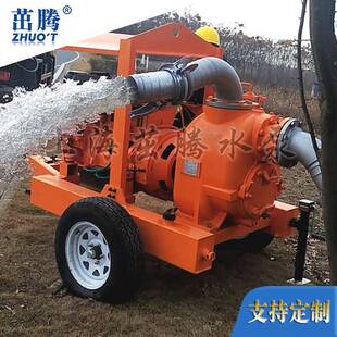 安徽管道清污泵车300立方米6寸大型柴油要水泵大吸力窨井清泵车