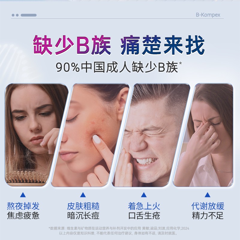 Doppelherz双心维生素B族60粒/盒45粒/盒