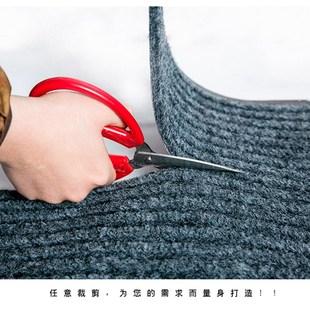 灰色可裁剪地毯办公室家用吸水地垫进门条纹拼接过道楼梯卧室门垫