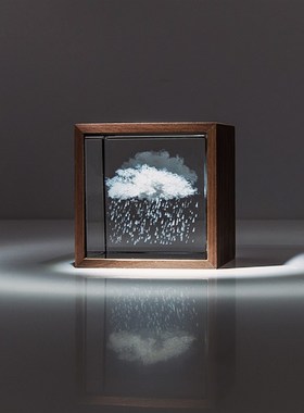 格格物云朵摆件[雨云雪云]立方体桌面摆设 创意水晶云朵方块礼物