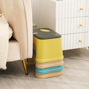 儿童矮凳子垫脚凳踩脚椅子板凳成人防滑凳塑料加厚家用可叠放小凳