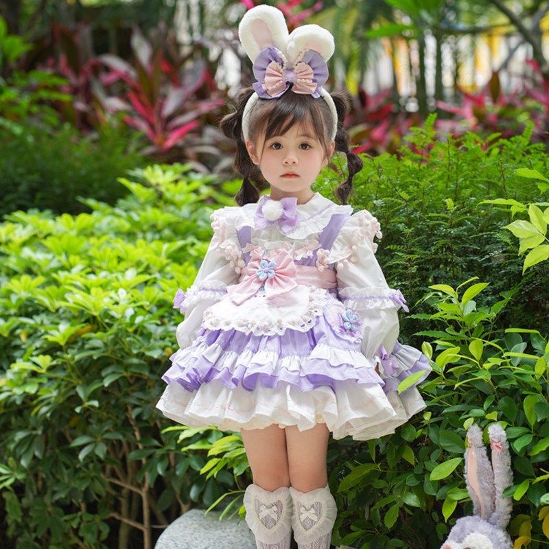 女童秋冬公主裙洋气可爱套装女宝宝生日礼服两件套轻奢小众高端