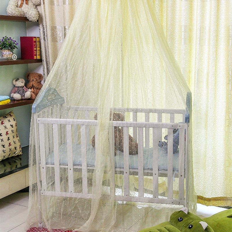 婴儿蚊帐带支架宫廷宝宝床蚊帐落地可折叠儿童床蒙古包防蚊账罩,婴童用品,婴童蚊帐/婴童防摔蚊帐,淘宝优惠券,粉丝福利购,淘宝优惠卷
