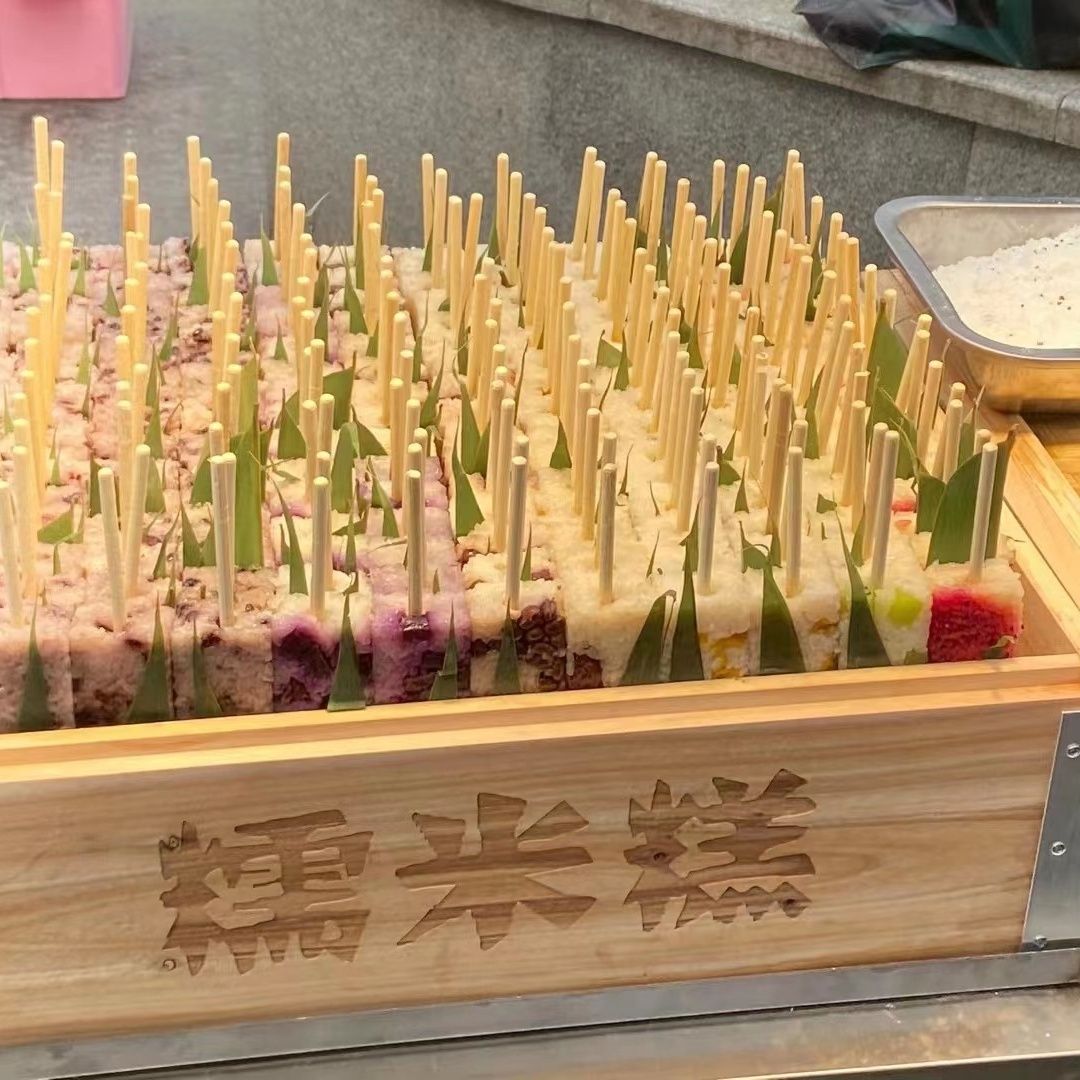 糯米糕米糕蒸笼网红糕点方形制作蒸屉杉木木笼模具定制天内发货