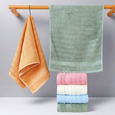 竹纤维儿童小孩毛巾25X50竹炭长方形比纯棉吸水小毛巾学生擦手巾