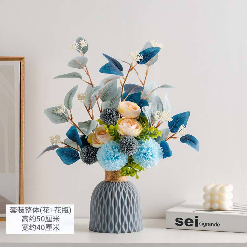 仿真花鲜花室内假花玫瑰花花束餐桌花摆设客厅摆放花装饰花大束