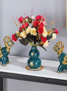 陶瓷招财大象欧式家居创意