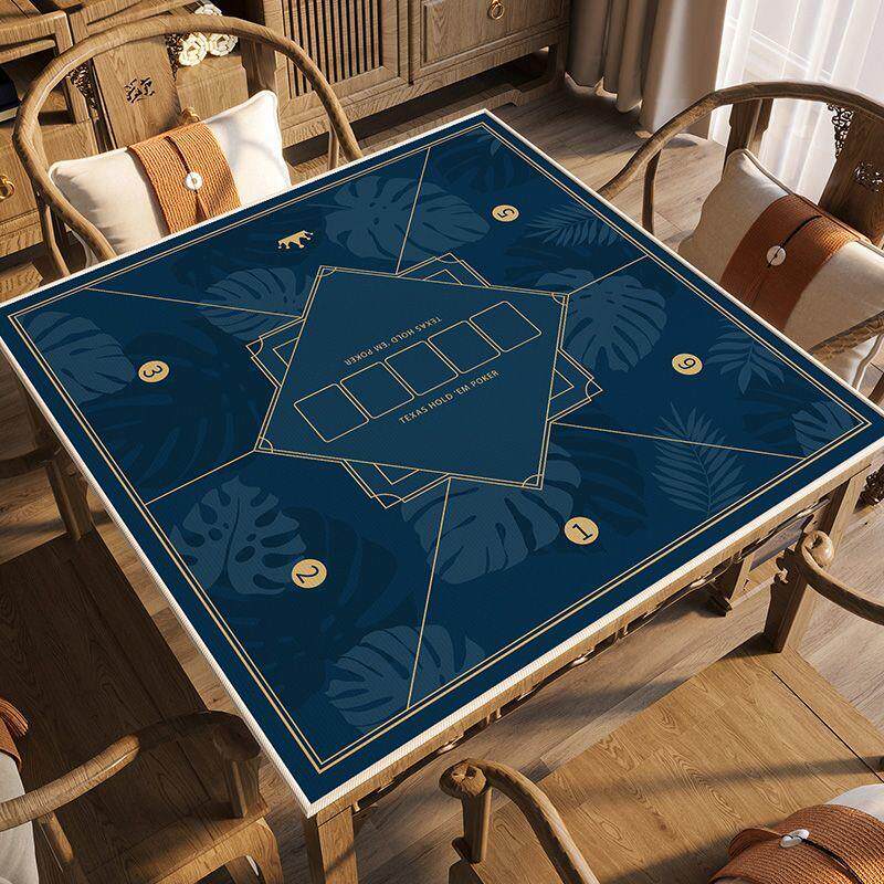 德州扑克桌垫静音除尘桌布家用扑克台布简约典雅游戏专用垫子定制