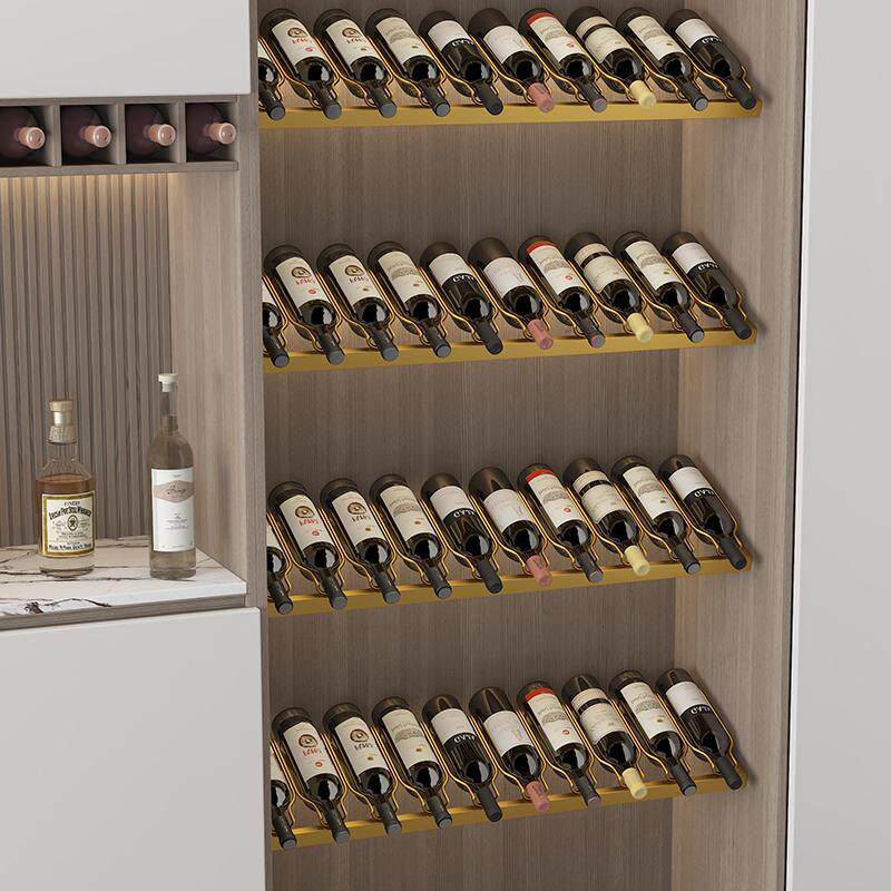 轻奢家用红酒架金属置物架定制红酒架挂墙壁挂式红酒架柜内摆放架