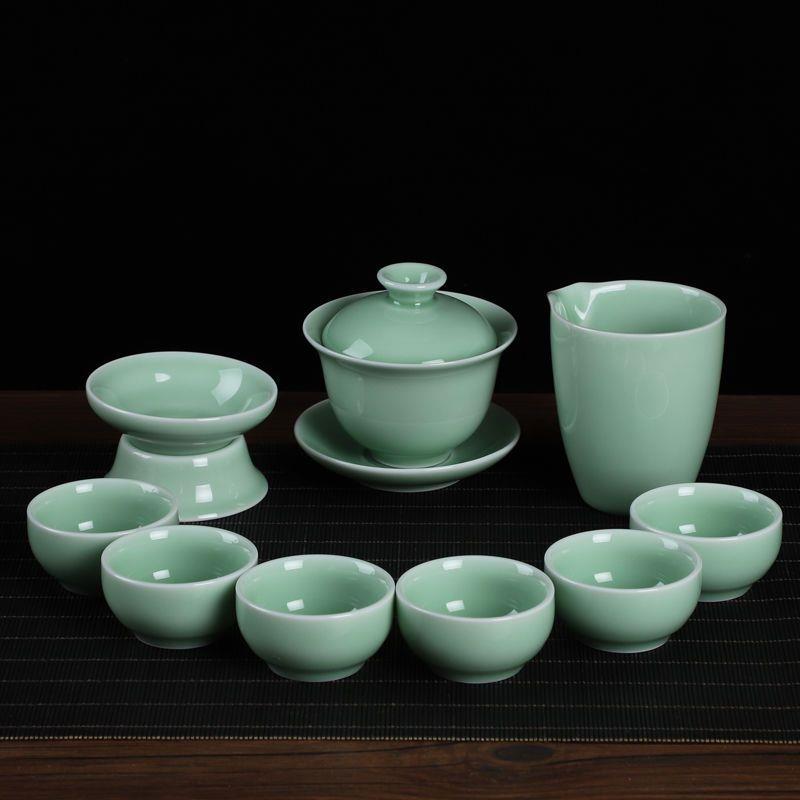 青瓷茶具套装茶具一整套功