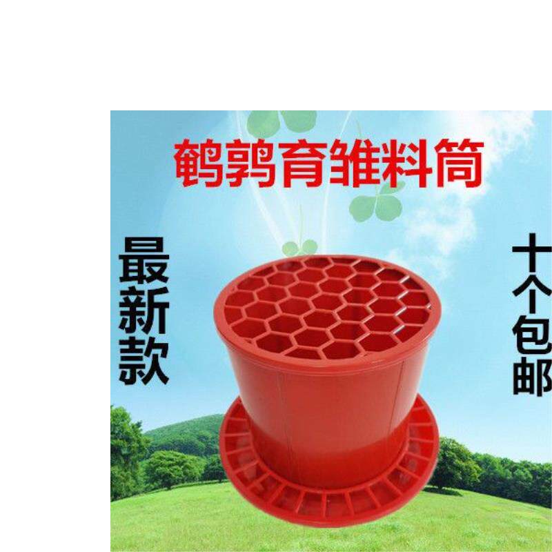 新款鹌鹑自动料槽育雏料桶