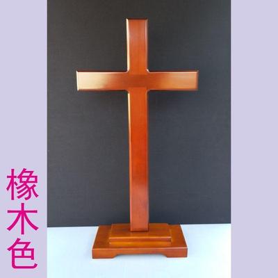 大型实木十字架落地摆件2