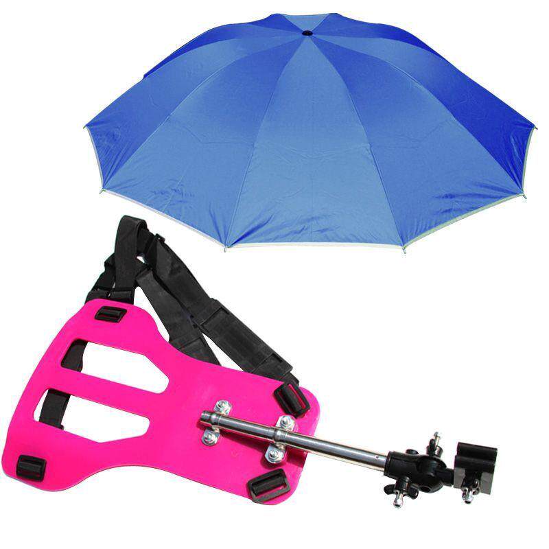 遮阳伞采茶伞晴雨两用双肩可背防紫外线钓鱼折叠干活遮阳