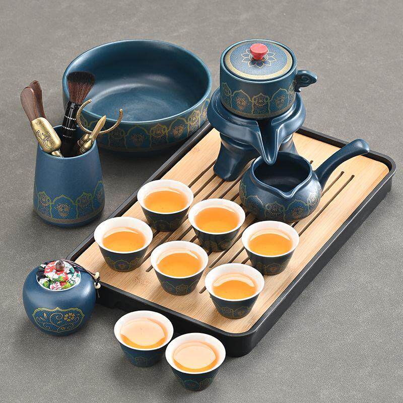 陶瓷茶具套装家用石磨懒人