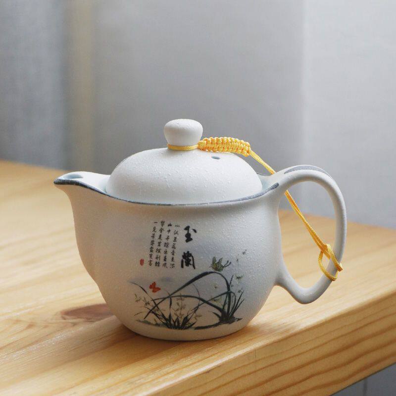 雪花釉双层隔热杯景德镇功夫茶具套装整套家用简约中式泡茶壶茶杯