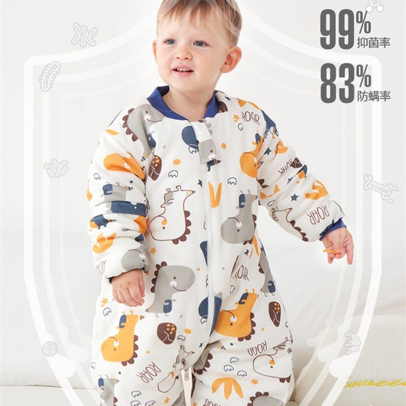 婴儿睡袋春秋款纯棉宝宝秋冬恒温抗菌睡袋儿童分腿防踢被四季通用,婴童用品,睡袋/防踢被,淘宝优惠券,粉丝福利购,淘宝优惠卷