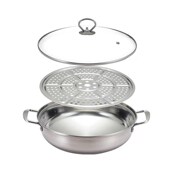 30口径 34口径 平面 圆底炒锅 凹面 慧厨不锈钢汤锅