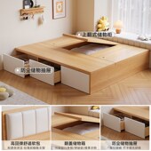 榻榻米床小卧室多功能衣帽间储物儿童床组合小户型实木衣柜床一体