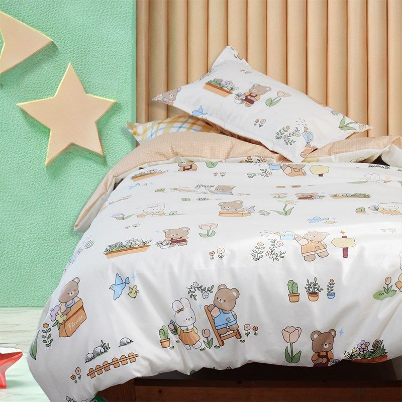 可定做儿童宝宝纯棉被套幼儿园被罩婴儿床垫被套单件幼儿园褥子套
