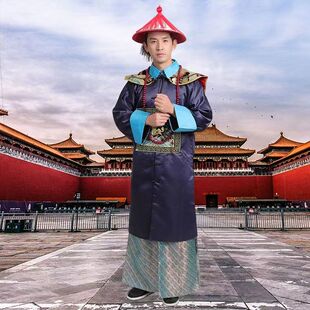 古装清朝官服男一品大臣文官武官朝服古代王爷僵尸服影视演出服装