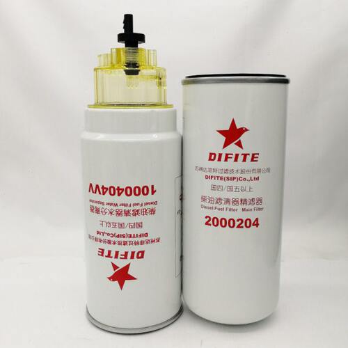 达菲特油水分离器1000404柴油精滤2000204 PL420燃油滤芯2001228