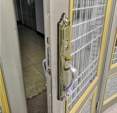 老式防盗门门锁拉手锁 铝合金大门锁大门锁平开门锁对开大门门锁