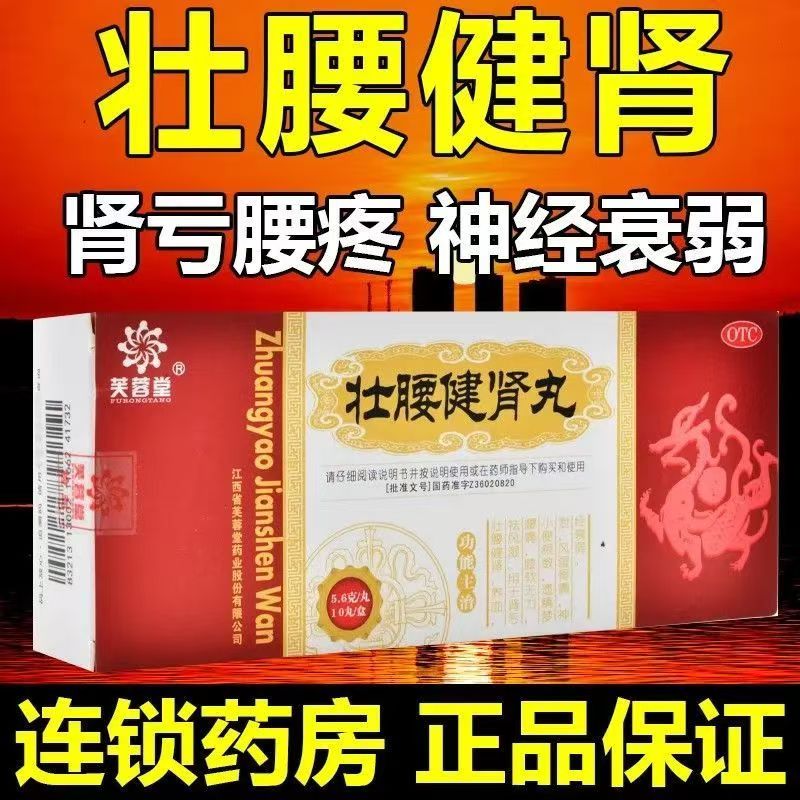 正品包邮】芙蓉堂 壮腰健肾丸5.6g*10丸/盒 壮腰健肾 养血 祛风湿