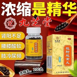 九芝堂 桂附地黄丸200丸 补肾养精 强身肾阳虚肾虚温补肾固精尿频
