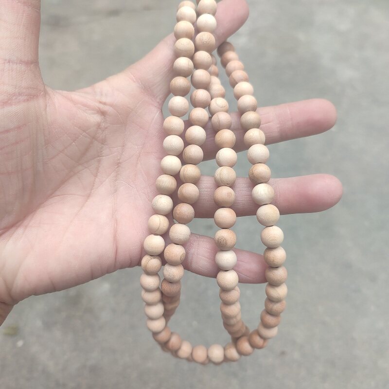 无漆原木桃木手串手链男女款108颗佛珠手持念珠桃木珠子饰品制品图片